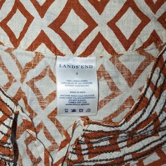 Land's End Linen Sleeveless Top - Picture 3 of 5